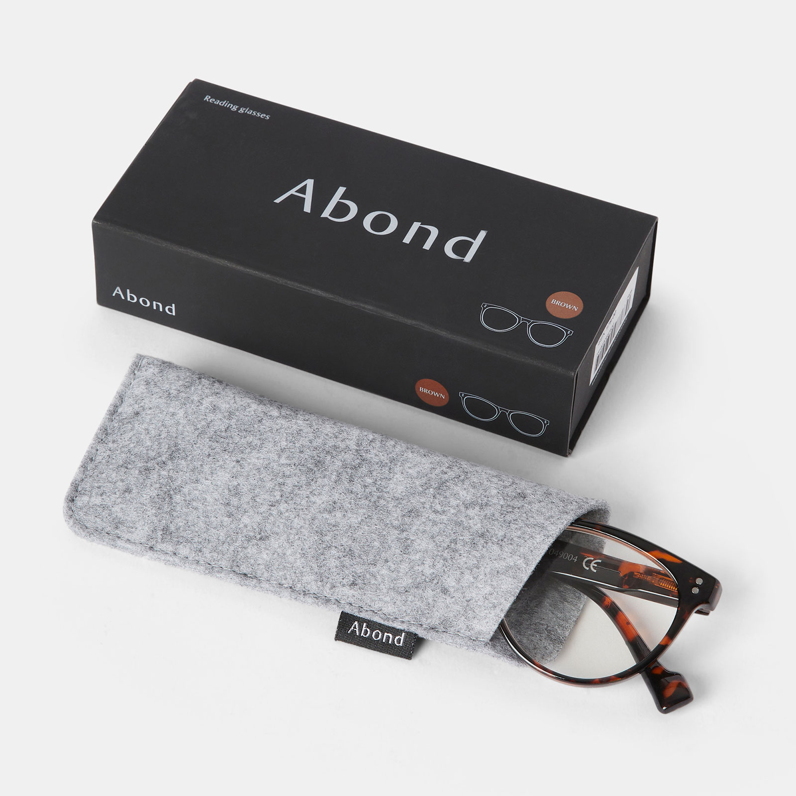 Bruna läsglasögon Cateye +2,5