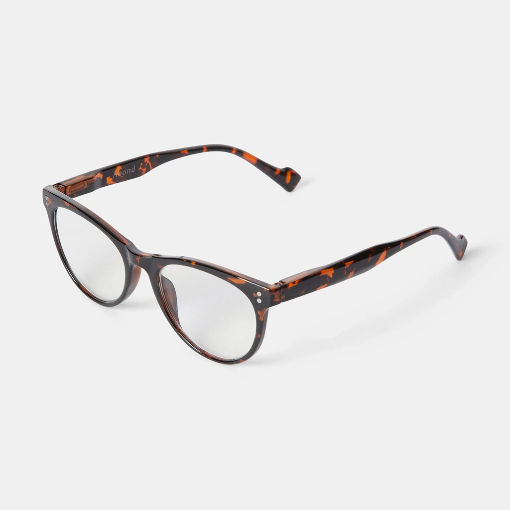 Bruna läsglasögon Cateye +1,0