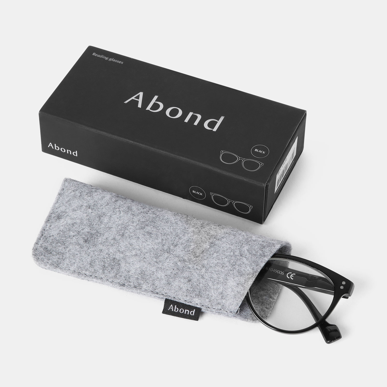 Svarta läsglasögon Cateye +2,5