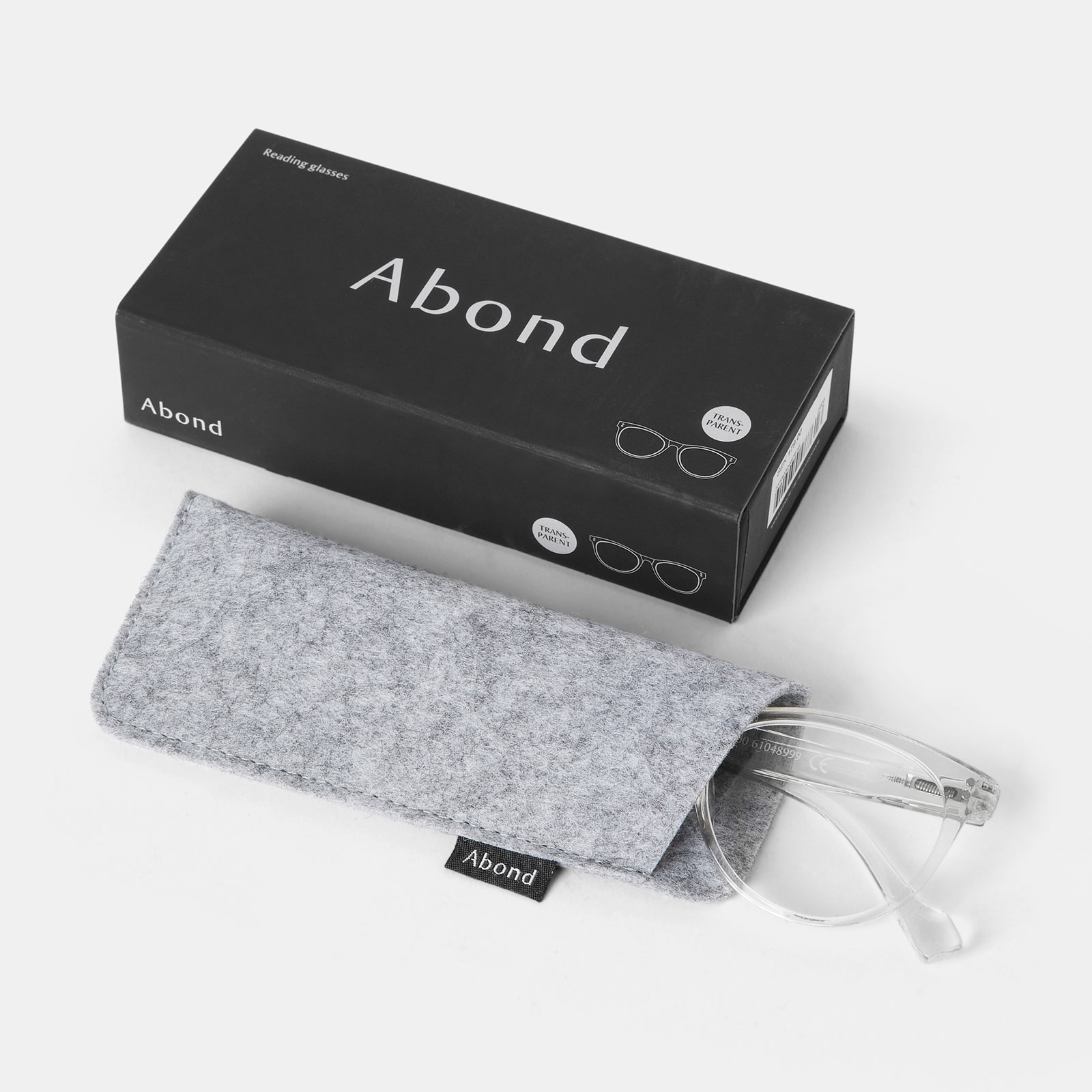 Transparanta läsglasögon Cateye +2,5