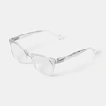 Transparanta läsglasögon Cateye +2,0
