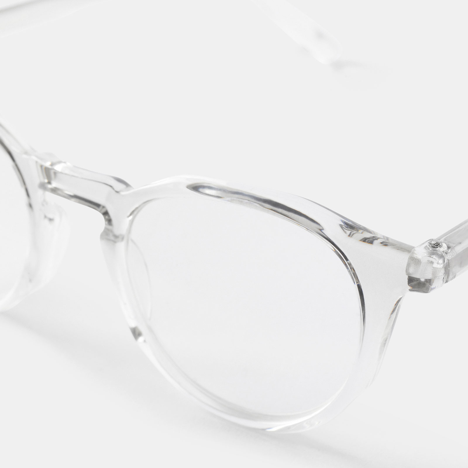 Transparanta läsglasögon Round +3,0
