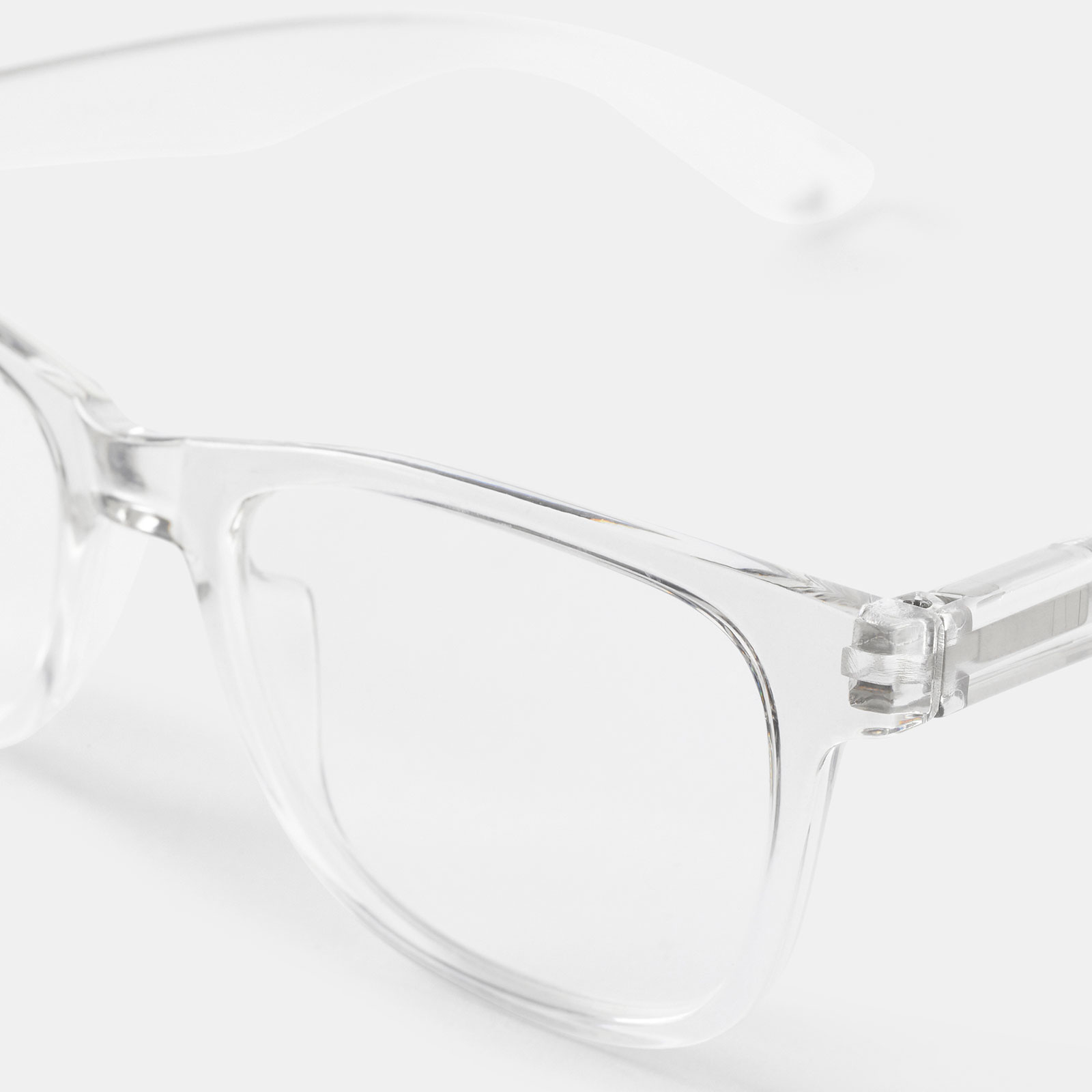 Transparanta läsglasögon Square +3,0