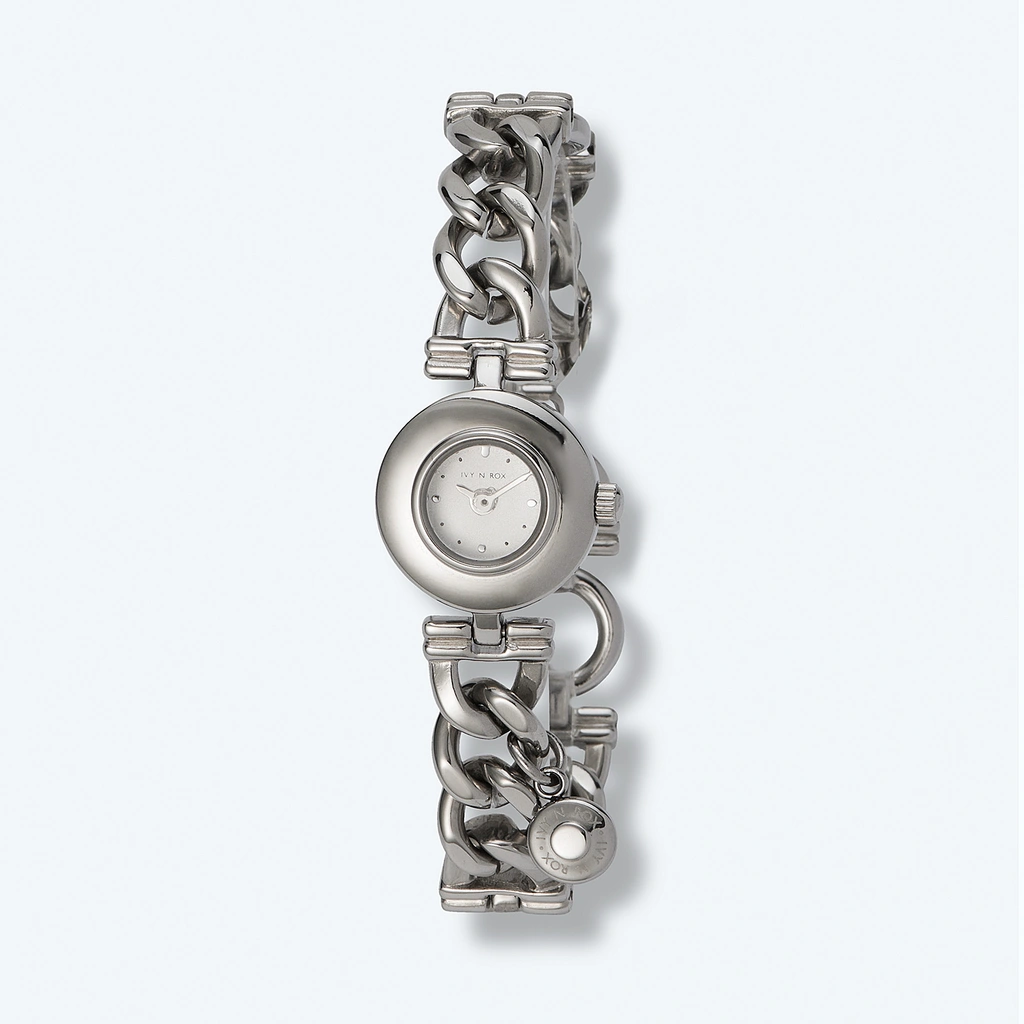 Ivy n Rox Orion damklocka vit/silver - metallänk 18mm