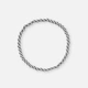 Armband i stål - elastiskt med 4mm kulor, 17cm