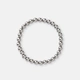 Armband i stål - elastiskt med 6mm kulor, 17cm