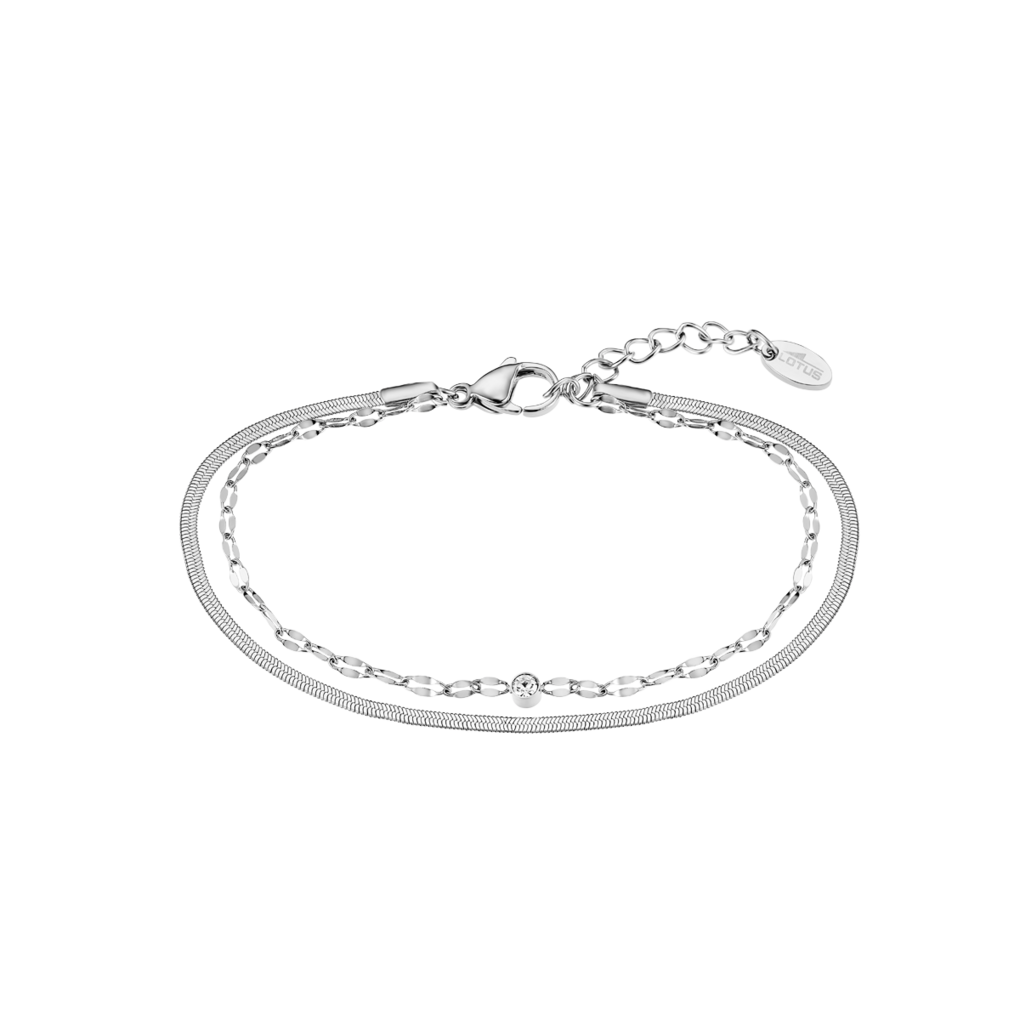 Lotus 2gether dam pärlemor/stål, metallband - L19008/1