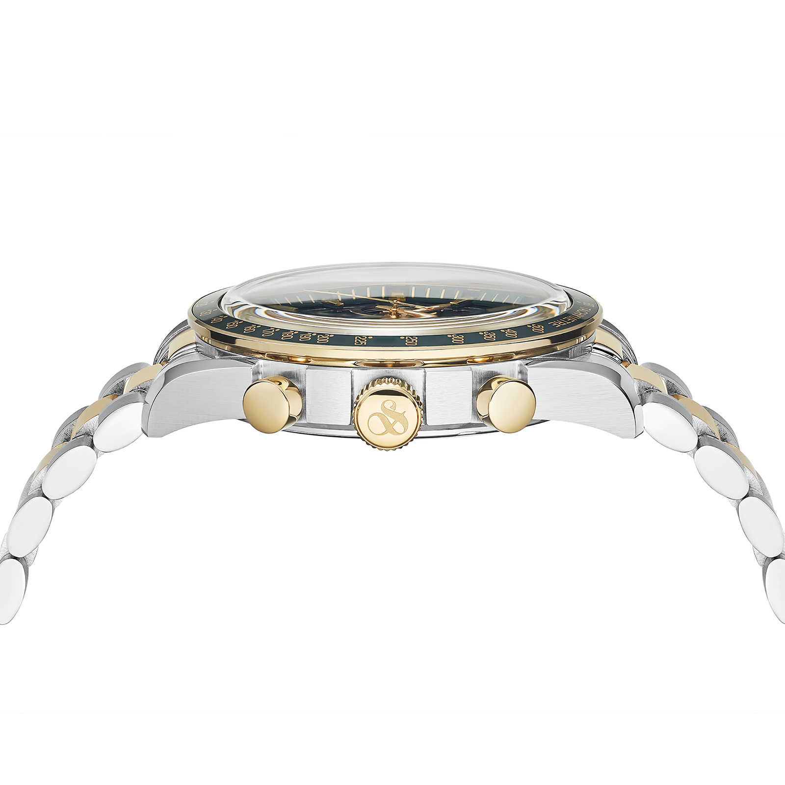 Scotch & Soda herr grön/bicolor, metallband - SSM.102C