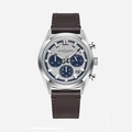 Scotch & Soda herr silver/stål, läderband - SSM.107C