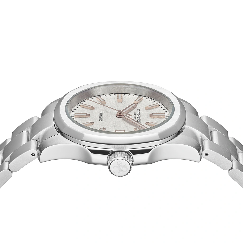 Scotch & Soda herr silver/stål, metallband - SSM.120A
