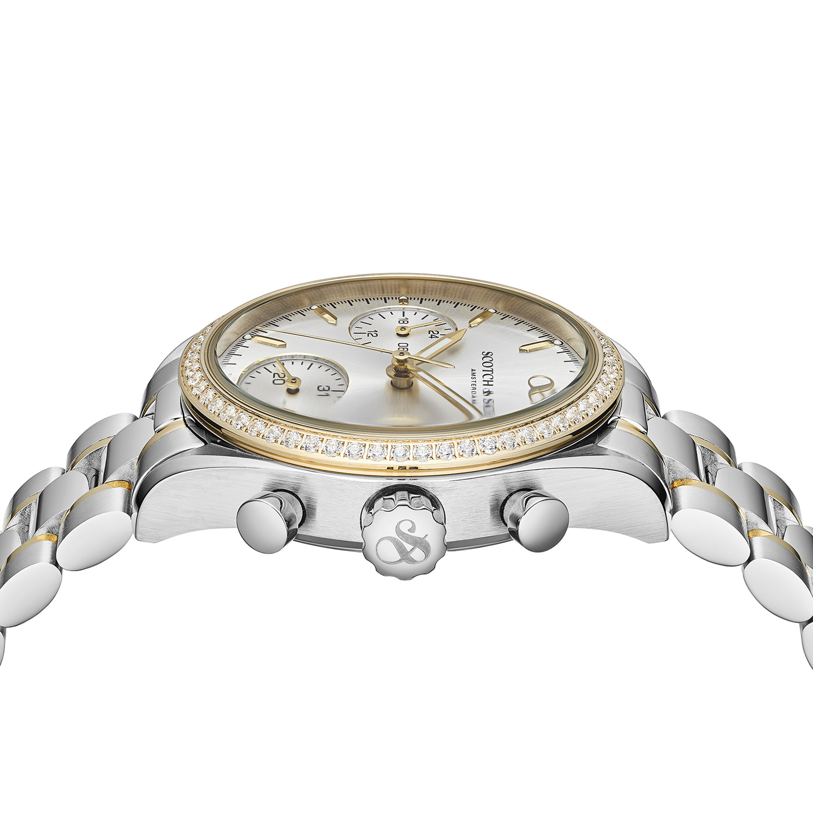 Scotch & Soda dam silver/bicolor, metallband - SSW.122D