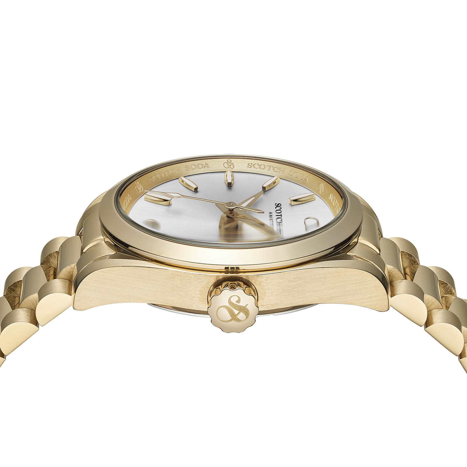 Scotch & Soda dam silver/guld, metallband - SSW.123D