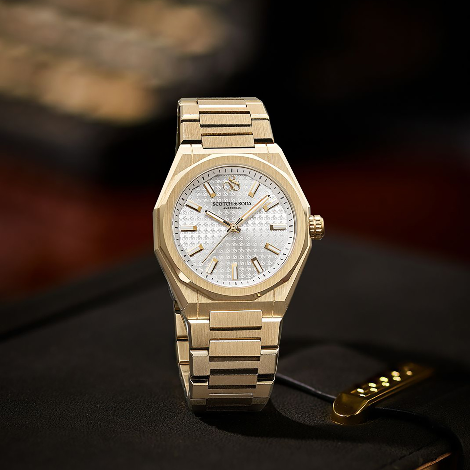 Scotch & Soda dam silver/guld, metallband - SSW.125E