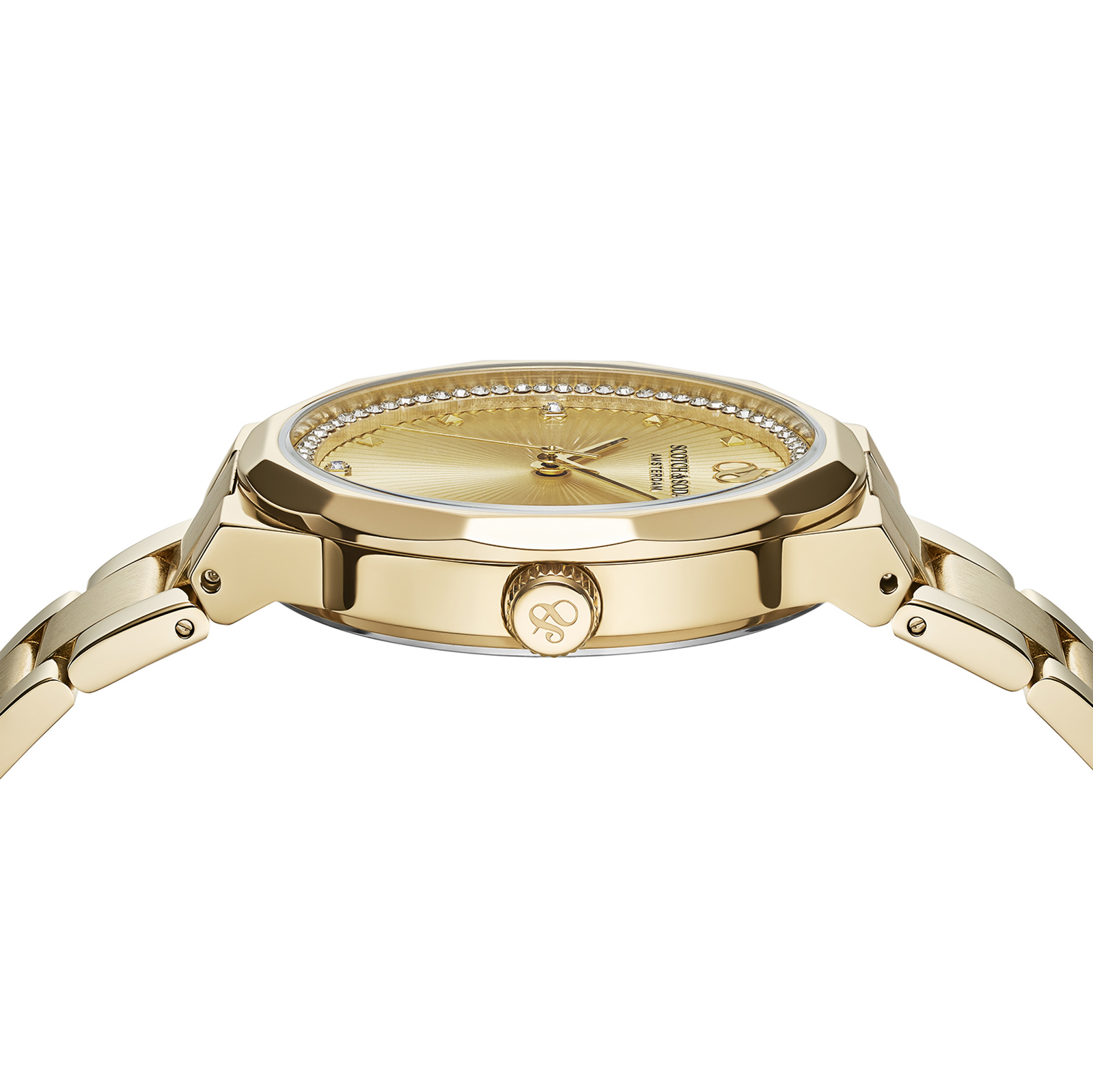 Scotch & Soda dam guld, metallband - SSW.128C