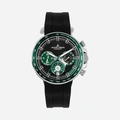 Jacques Lemans Liverpool herr svart/stål, silikonband - 1-2127C