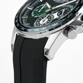 Jacques Lemans Liverpool herr svart/stål, silikonband - 1-2127C