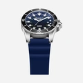 Quantum Automatic herr blå/stål, silikonband - BAR1115.399
