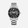 Quantum Automatic herr svart/stål, metallband - BAR1208.350