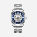 Quantum Automatic herr blå/stål, silikonband - QMG1132.390
