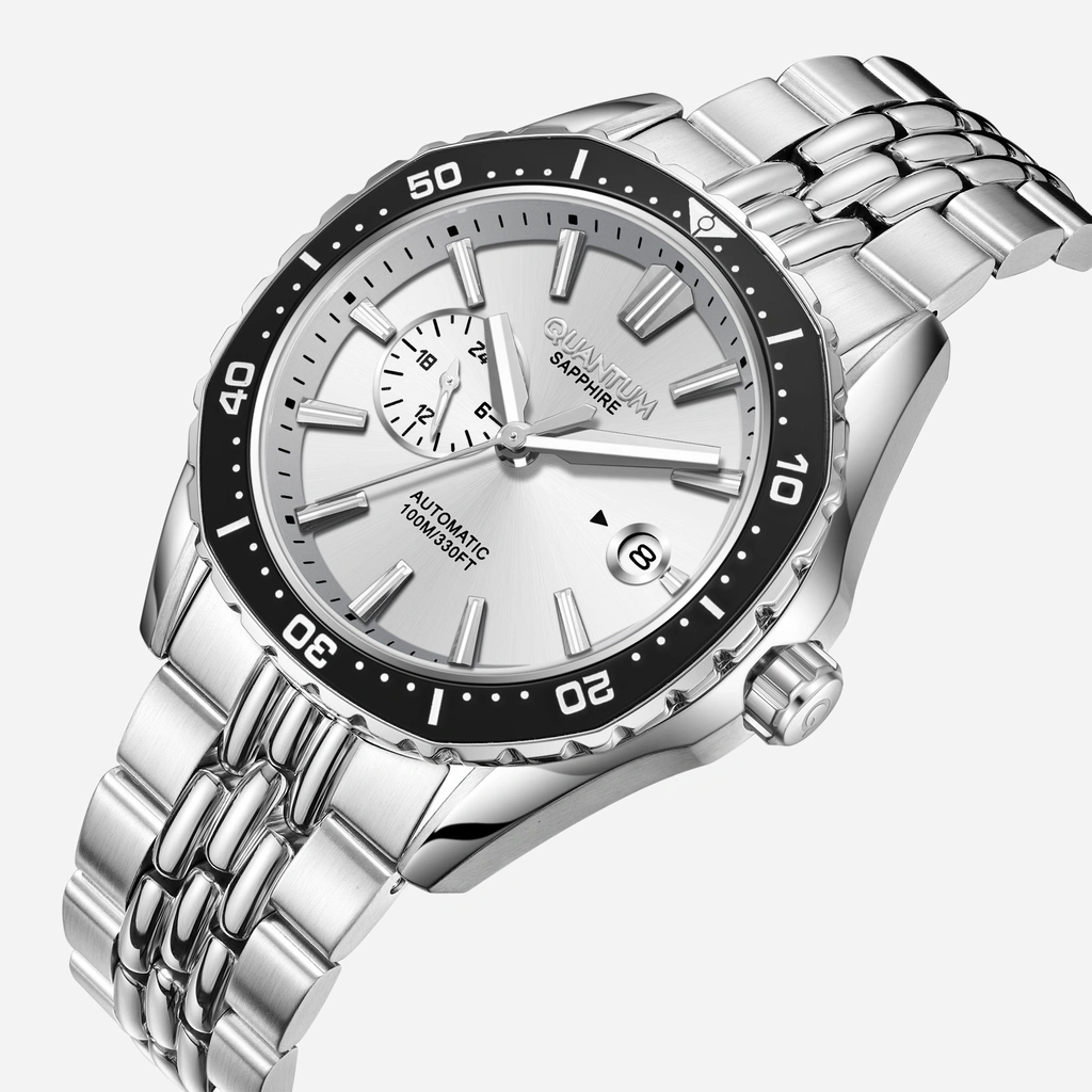 Quantum Automatic herr stål, metallband - QMG1257.330