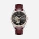 Quantum Automatic herr grå/stål, läderband - QMG1241.352