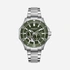 Quantum Automatic herr grön/stål, metallband - QMG1188.370