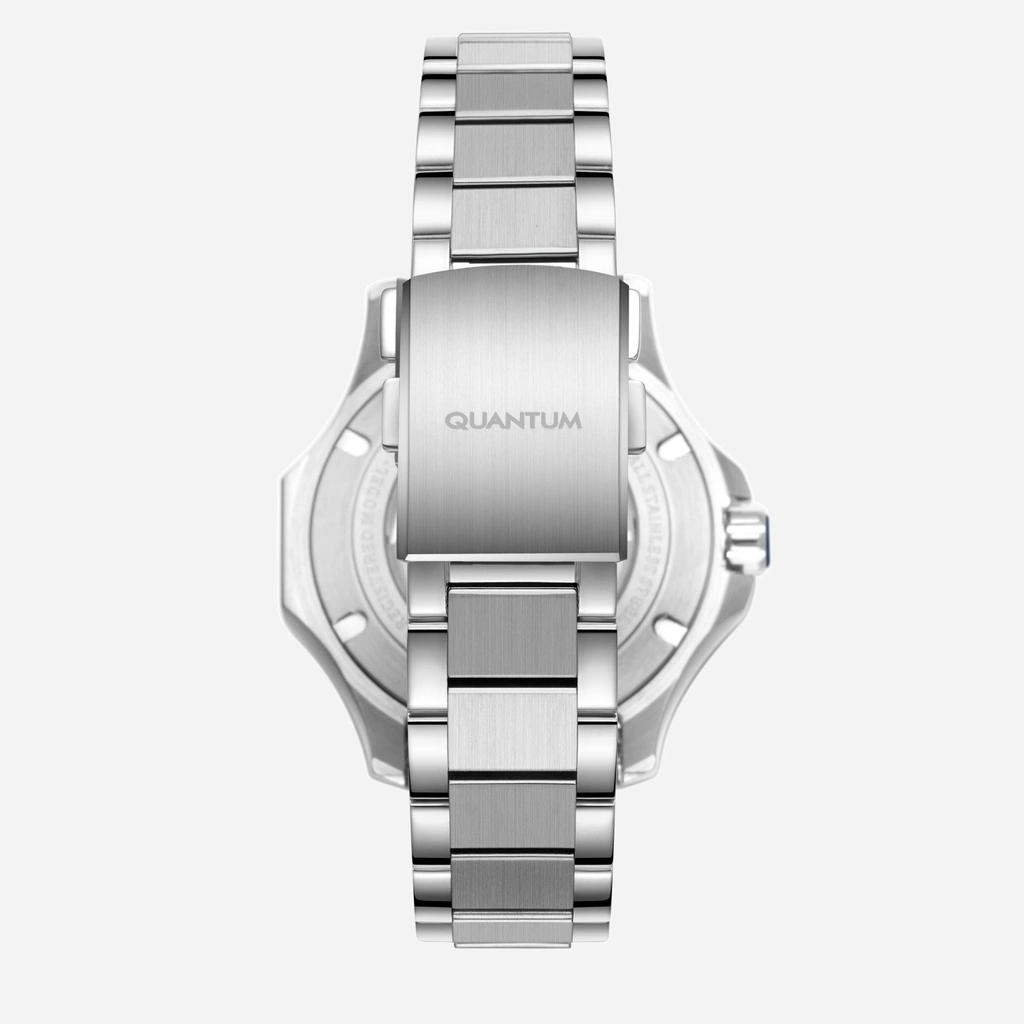 Quantum Automatic herr blå/stål, metallband - QMG1188.390