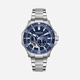 Quantum Automatic herr blå/stål, metallband - QMG1188.390