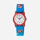 Q&Q Kids barnklocka vit/röd, turkos gummiband