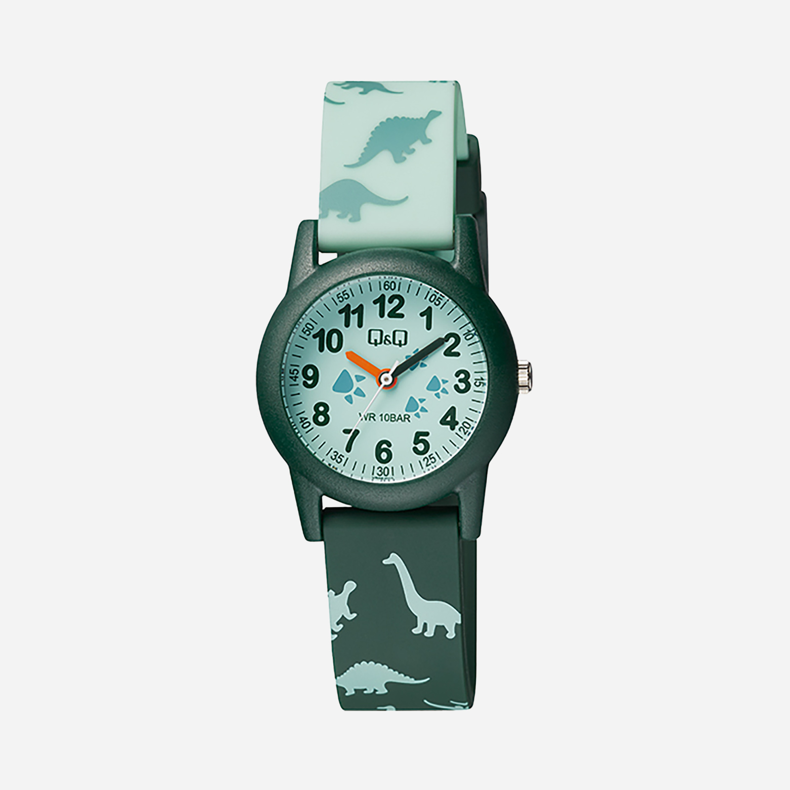 Q&Q Kids barnklocka grön, grönt gummiband