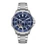 Quantum Automatic herr blå/stål, metallband - QMG1188.390