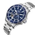 Quantum Automatic herr blå/stål, metallband - QMG1188.390