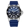 Quantum Automatic herr blå/stål, silikonband - BAR1115.399