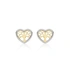 Örhängen 9k guld - hjärtan 9x7 mm