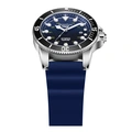 Quantum Automatic herr blå/stål, silikonband - BAR1115.399