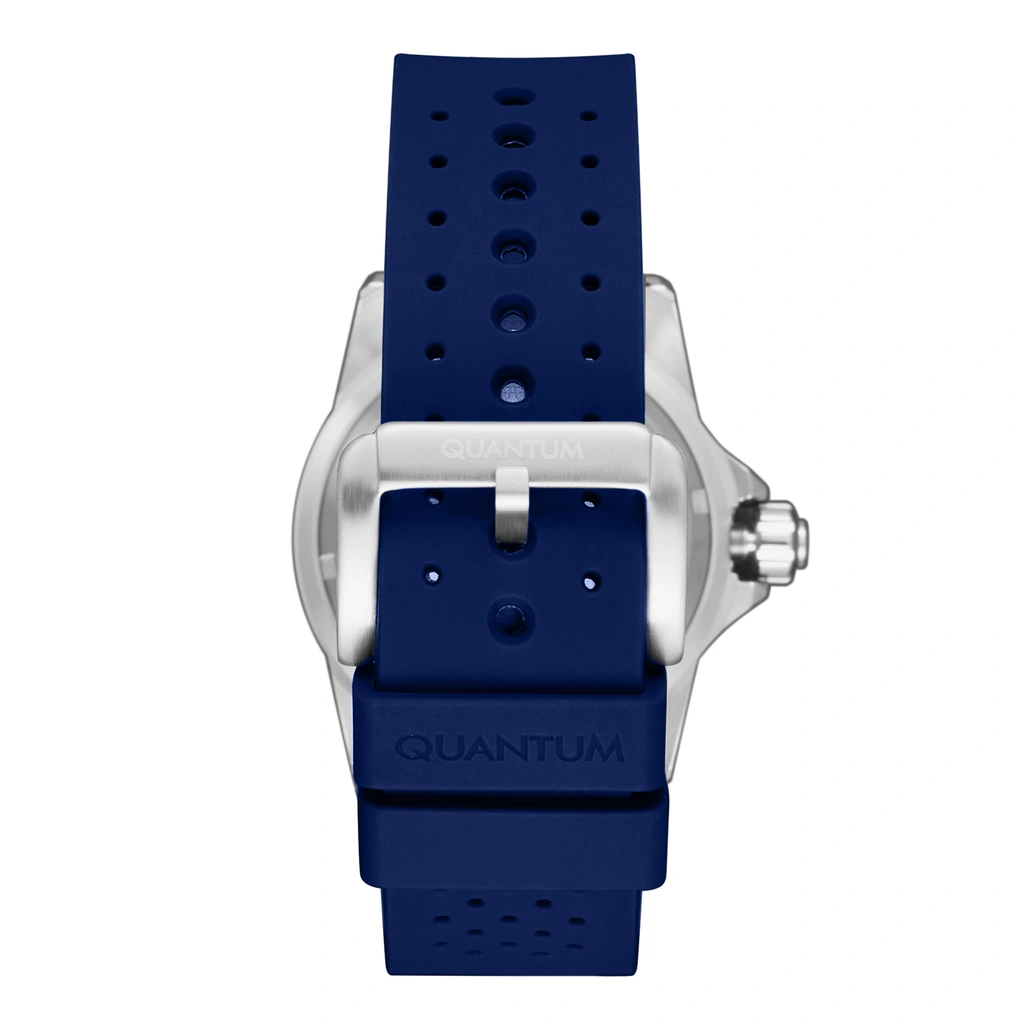 Quantum Automatic herr blå/stål, silikonband - BAR1115.399