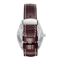 Quantum Automatic herr grå/stål, läderband - QMG1241.352