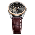 Quantum Automatic herr grå/stål, läderband - QMG1241.352