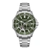 Quantum Automatic herr grön/stål, metallband - QMG1188.370