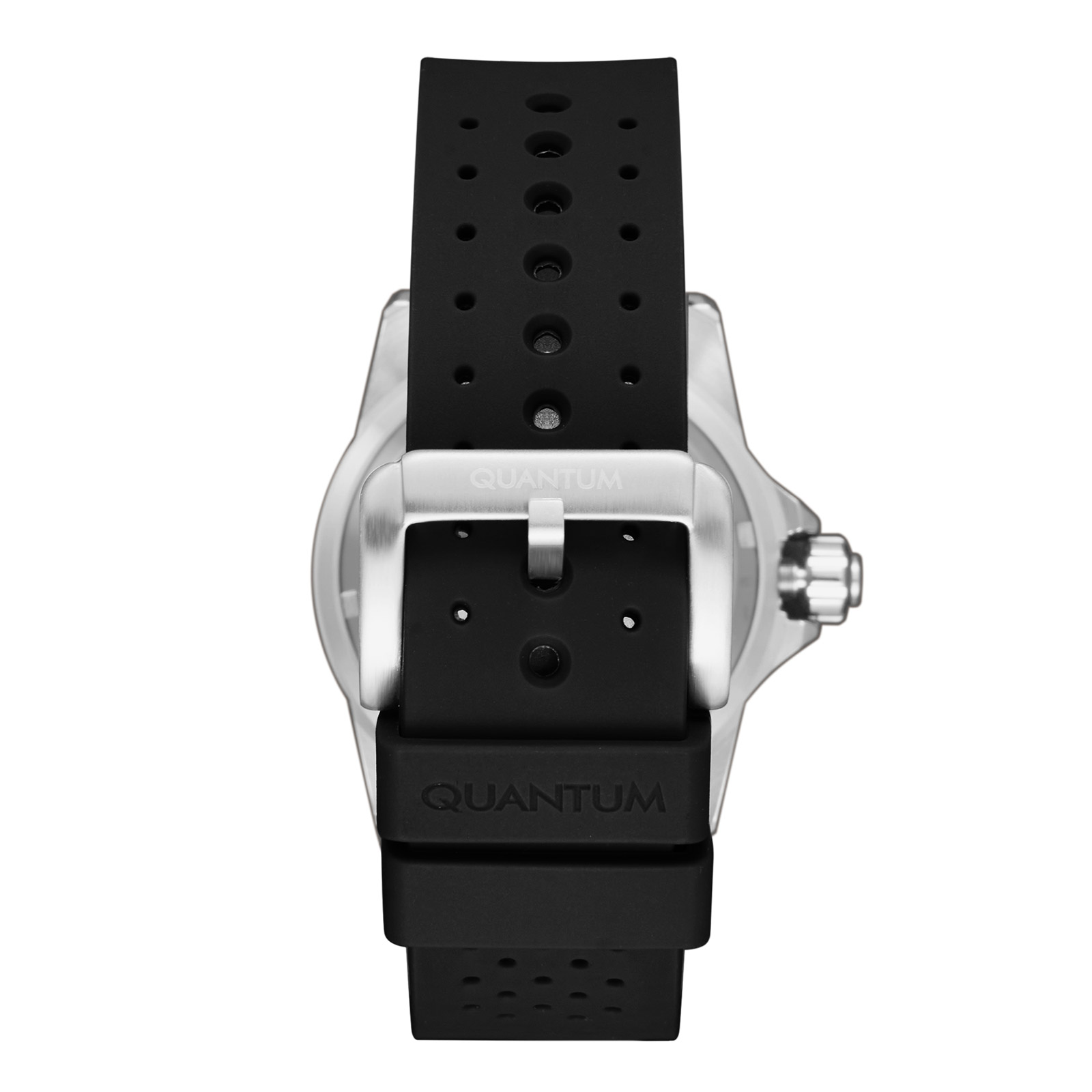 Quantum Automatic herr grön/stål, silikonband - BAR1115.371
