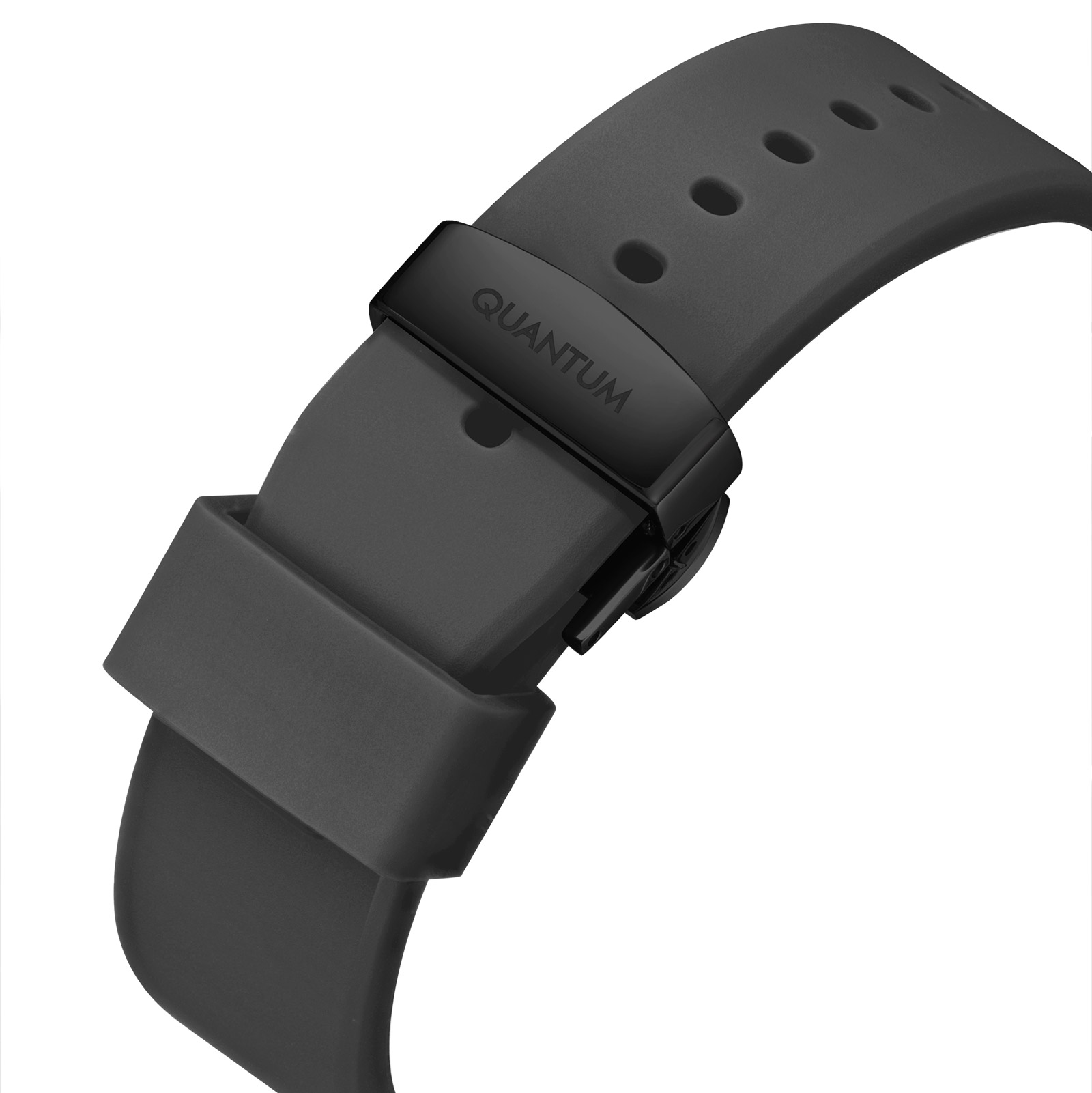 Quantum Automatic herr stål, silikonband - QMG1203.631