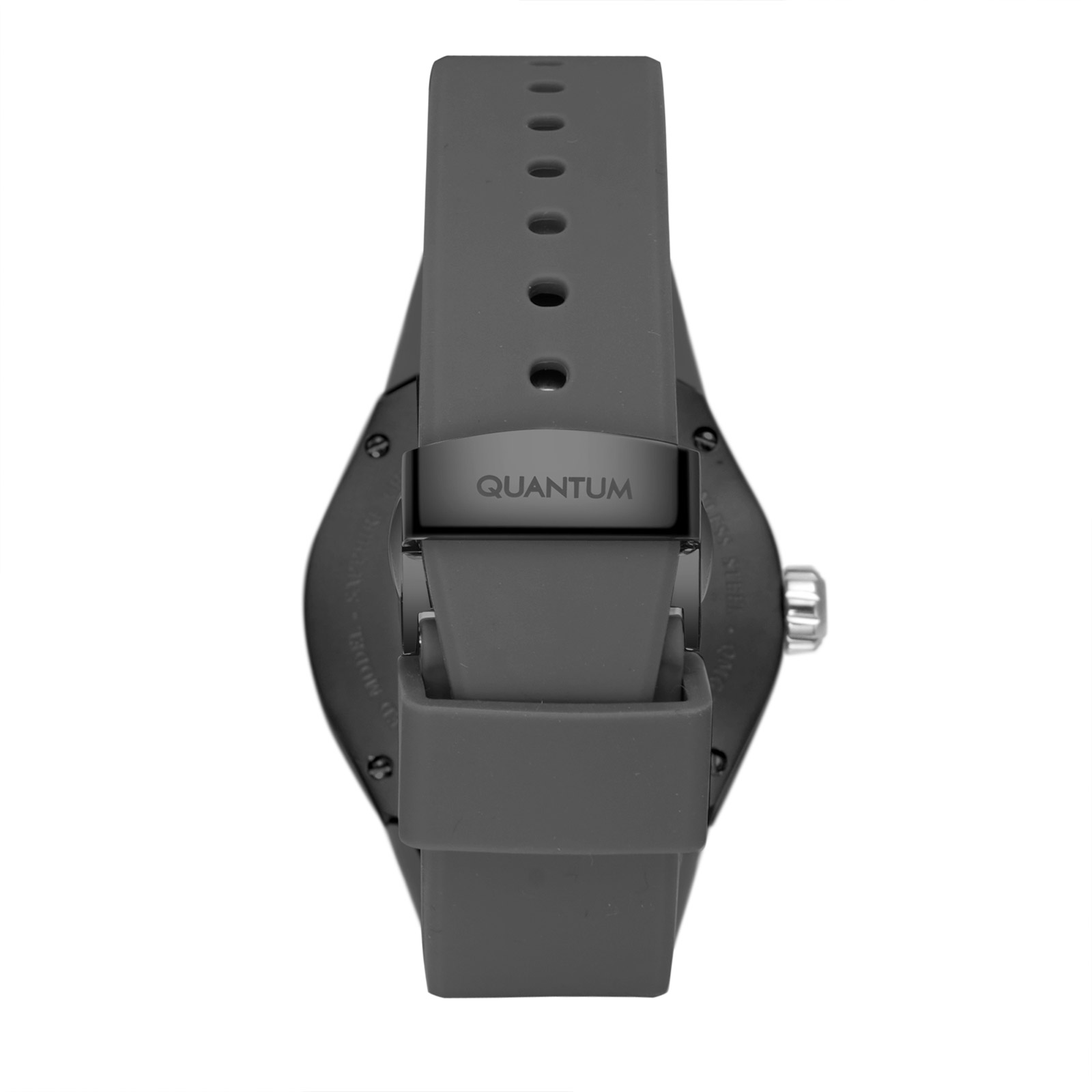 Quantum Automatic herr stål, silikonband - QMG1203.631
