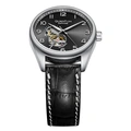 Quantum Automatic herr svart/stål, läderband - QMG1241.351