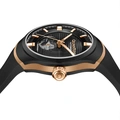 Quantum Automatic herr svart/stål, silikonband - QMG1203.851