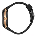 Quantum Automatic herr svart/stål, silikonband - QMG1203.851