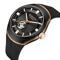 Quantum Automatic herr svart/stål, silikonband - QMG1203.851