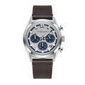 Scotch & Soda herr silver/stål, läderband - SSM.107C