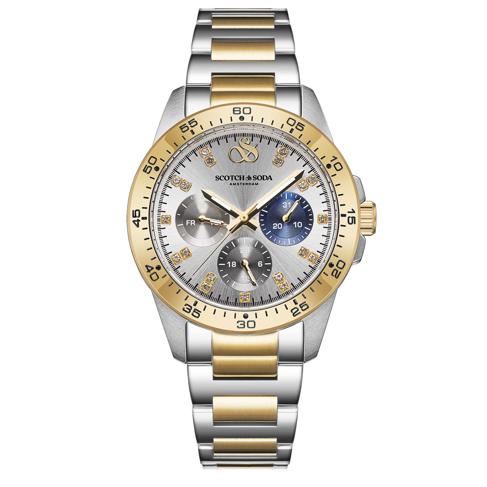 Scotch & Soda dam silver/bicolor, metallband - SSW.135B