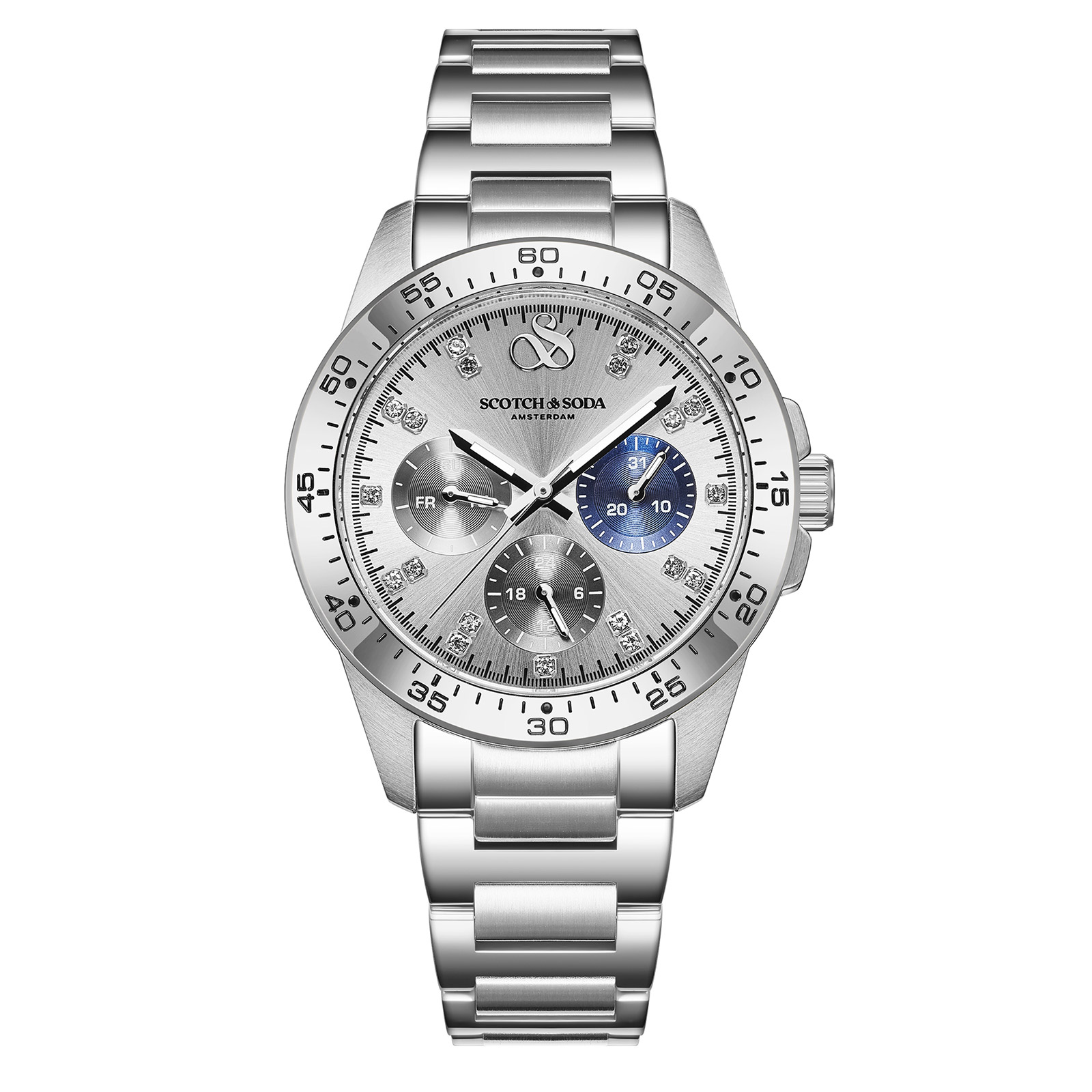 Scotch & Soda dam silver/stål, metallband - SSW.135A