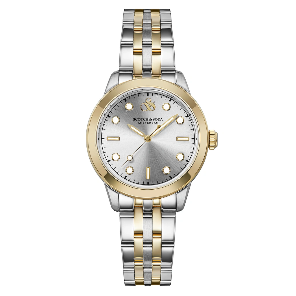 Scotch & Soda dam silver/bicolor, metallband - SSW.131B